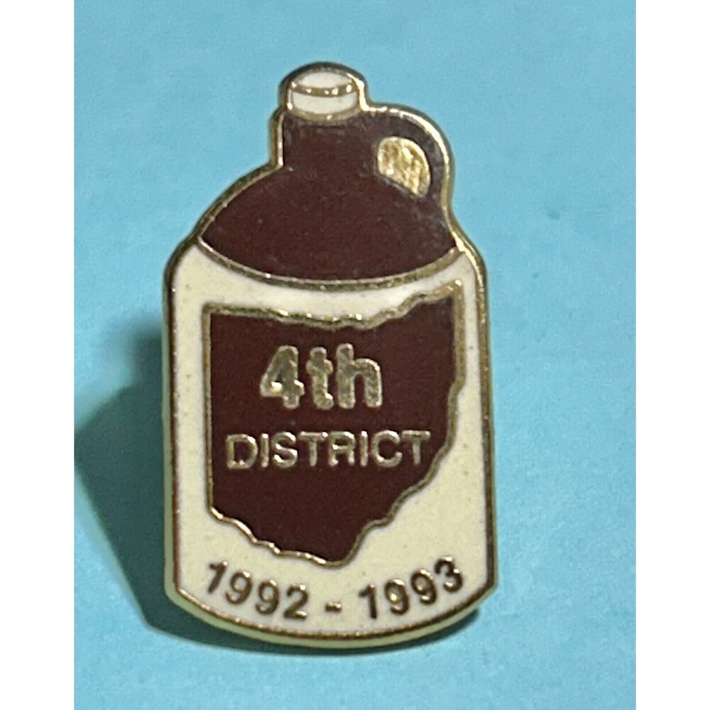 1992-93 Ohio  Brown Jug -4th District Tie tack.Lapel Pin Hat